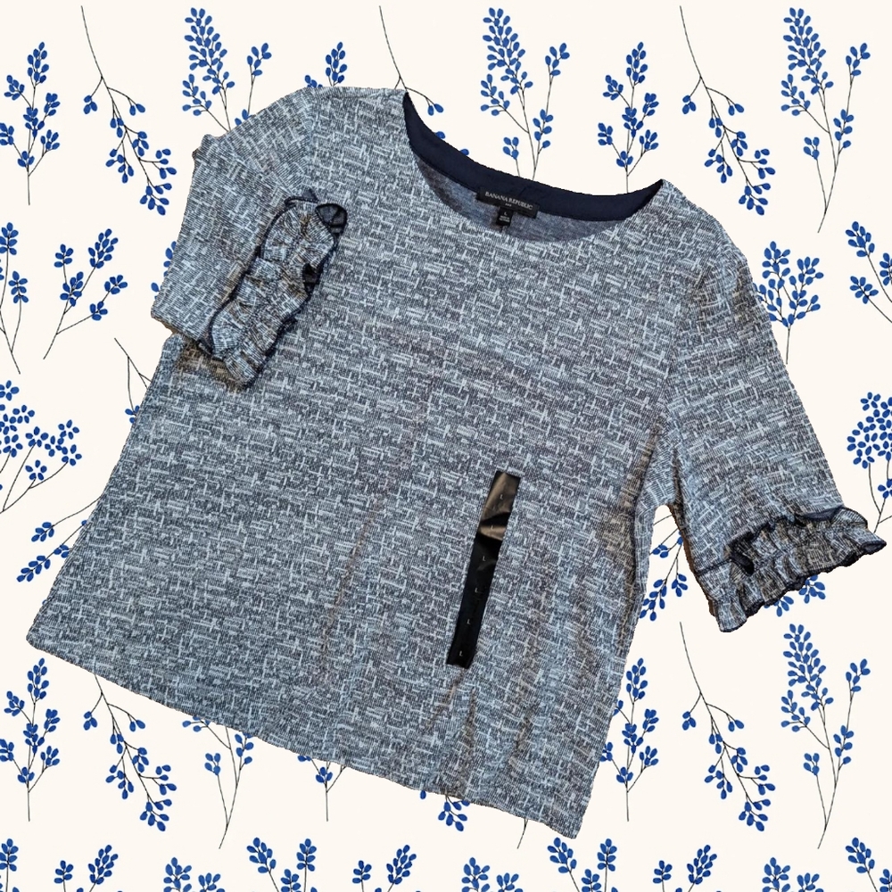 Banana Republic Ruffle Sleeve Top